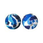 Load image into Gallery viewer, Water Transfer Printing 15mm Silicone Round Beads